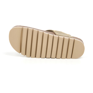 Sandalia Plataforma Kaki Mujer BILLOWY CAQUI