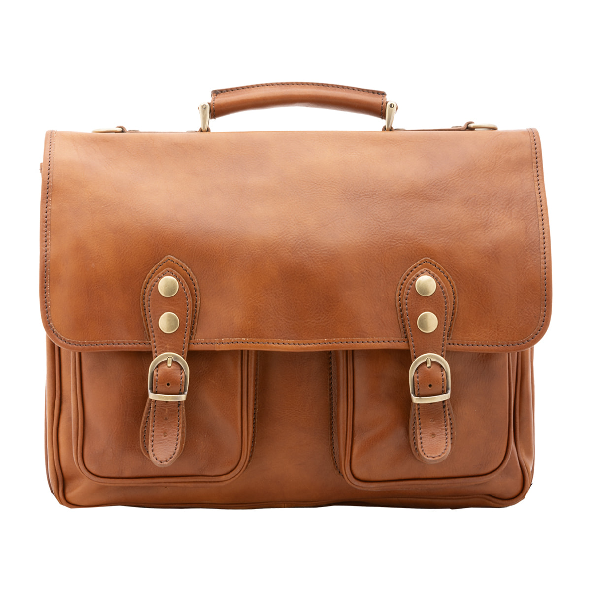 Borsa a mano  unisex In Vera pelle Made in Italy 25x38x10 cm