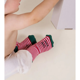 Mini Calcetines "Ayudante de Papá Noel" Guirnalda