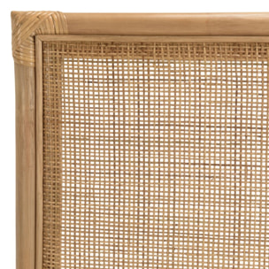 KALLY - Tête de lit rect. 140/160cm 'cannage' rotin couleur brun miel