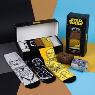 Pack 5 Calcetines Star Wars - Multicolor - Talla 38-45