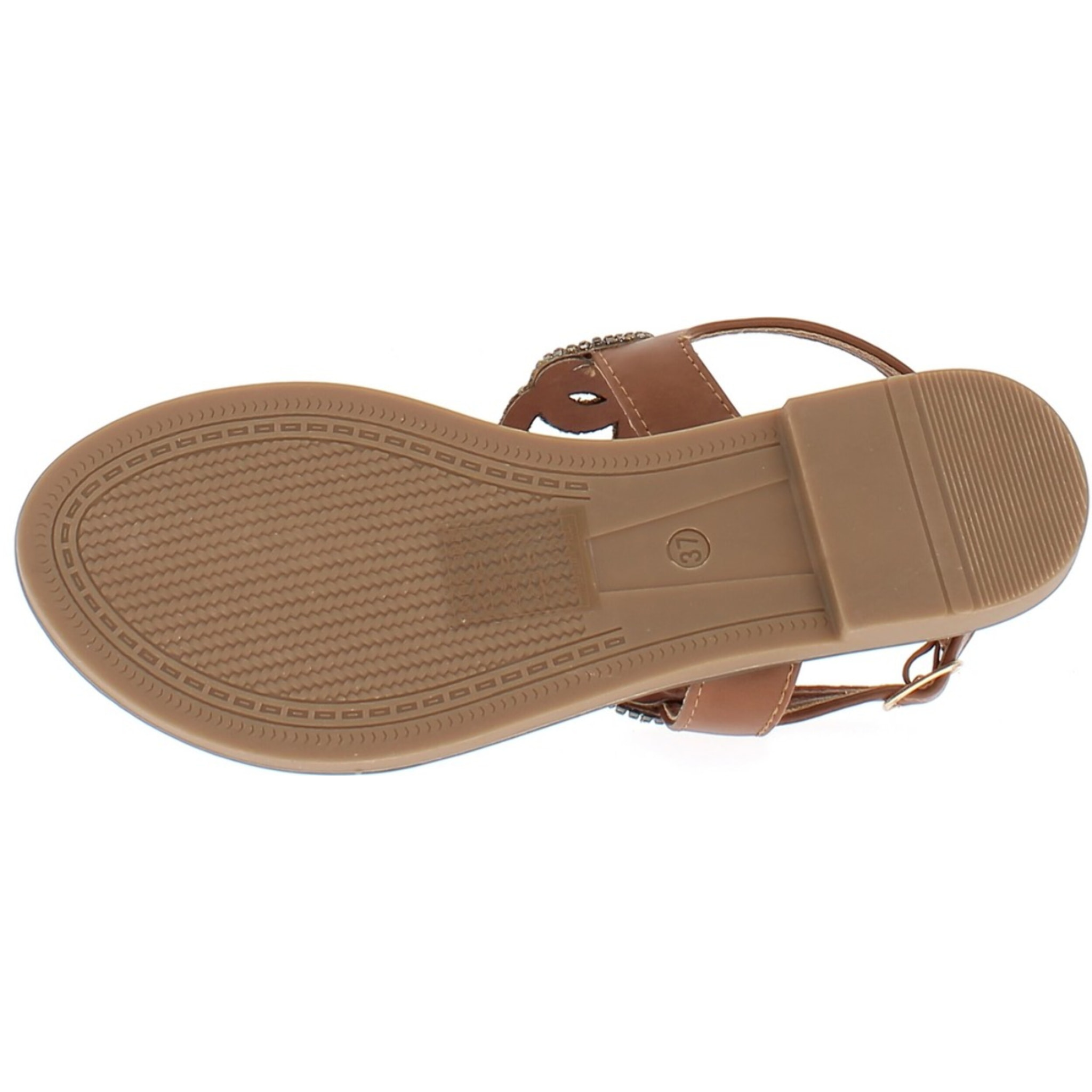 Marina Galanti Scarpe Donna Flat Sandals Flip-Flop Jewel MG 1E168 Gold