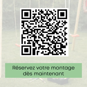 Balançoire double Techwood Harmonie DOUBLO - Aléo by Trigano