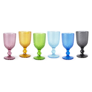 Lot de 6 gobelets Excelsa Ice, verre, 30 cl, multicolore