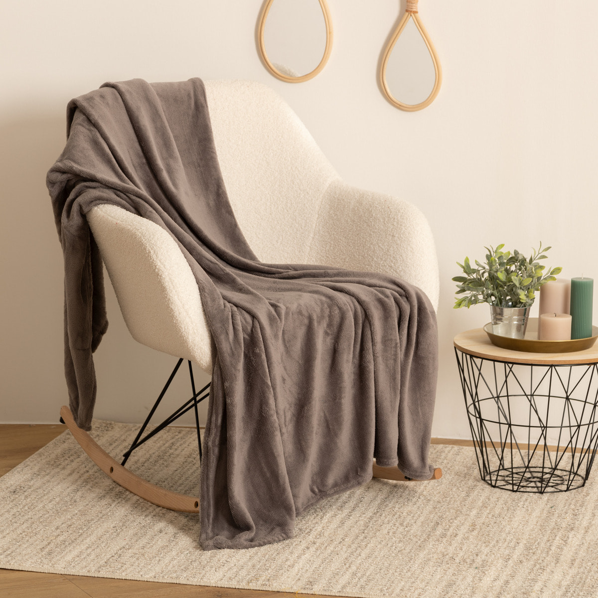 Plaid microfibre 125x150