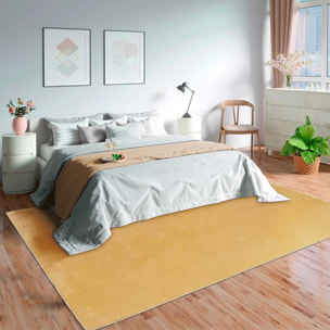 Tapis salon MITA, soft et soyeux, tapis uni à l'aspect Shaggy