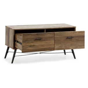 Mueble TV Clavel 2 cajones Color Rustic