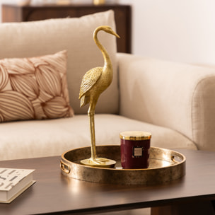 Héron Automne H.41cm résine