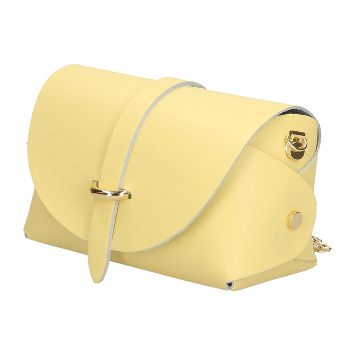 Chicca Borse Borsetta Clutch Giallo