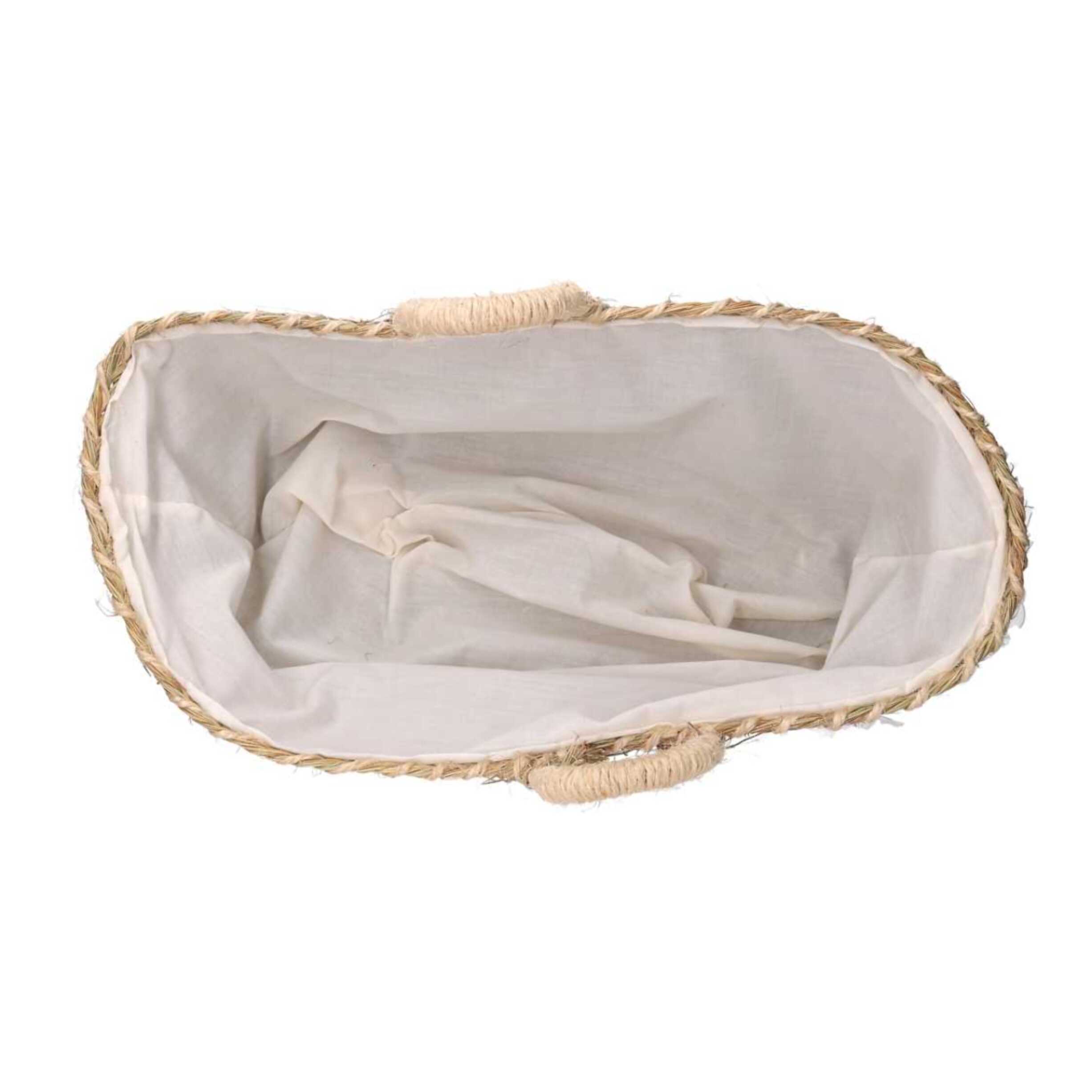 Borsa in paglia naturale cm75x40h36/46