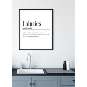 Affiche Définition Calories