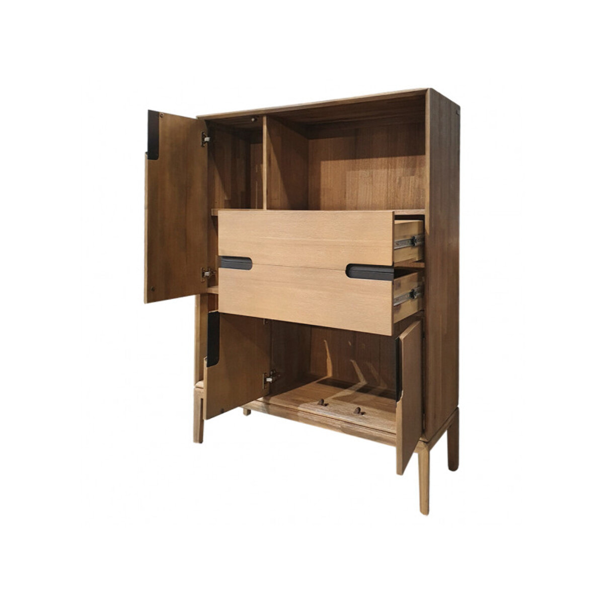 Armoirette de rangement en bois d'acacia - AMALFI