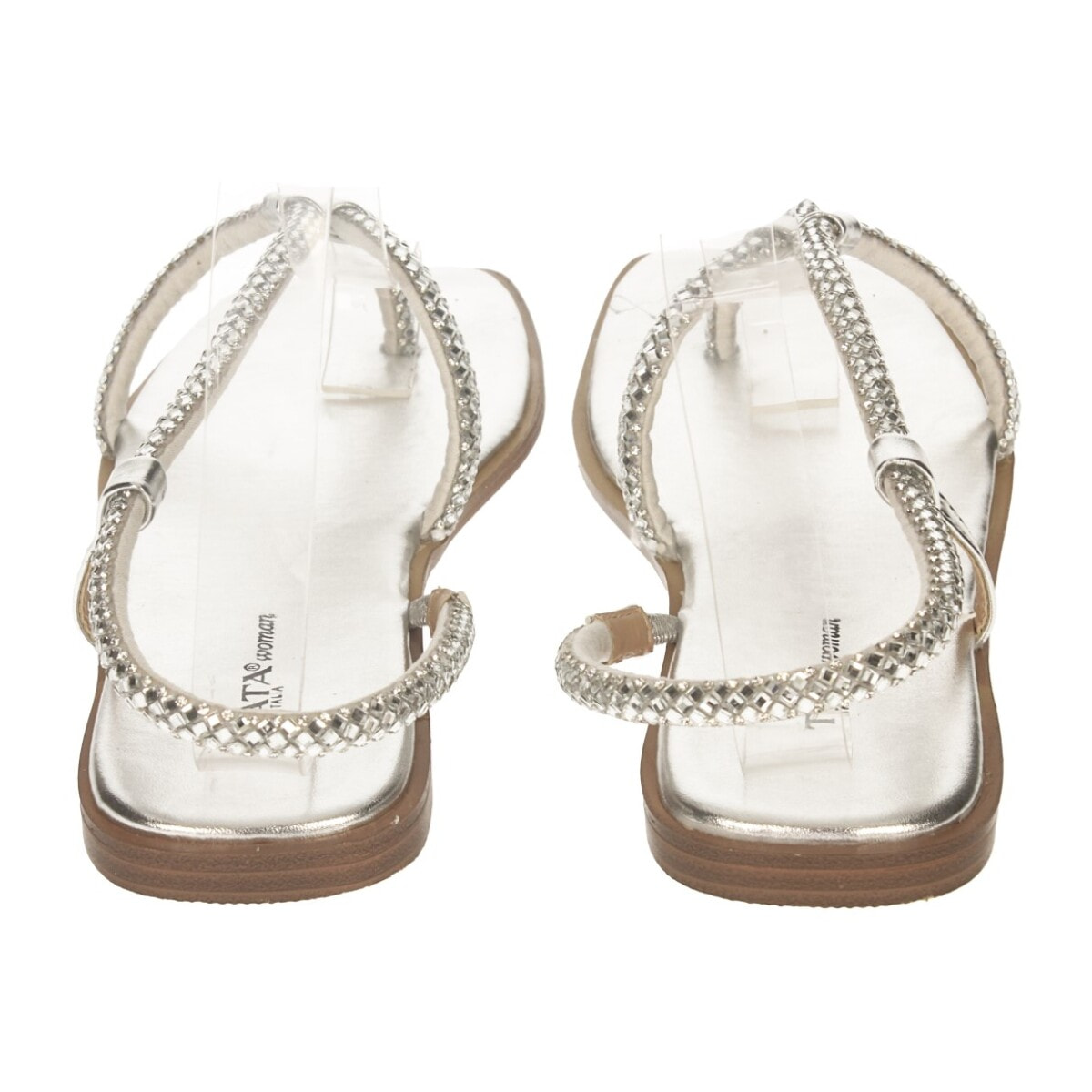 Sandali Donna Tata Italia Argentato