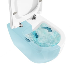 V-Fix Core Pack WC bâti-support + WC sans bride Vitra S60 + Abattant SoftClose + Plaque chrome mat (V-FixS60-5)