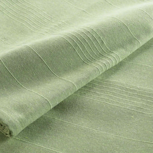 Plaid polycoton léger et polyvalent - Sauge