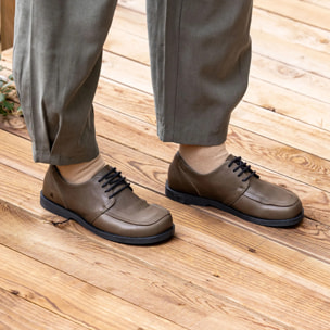 Zapatos N5876 SOFT NAPPA FOREST / ARENISCA color Forest