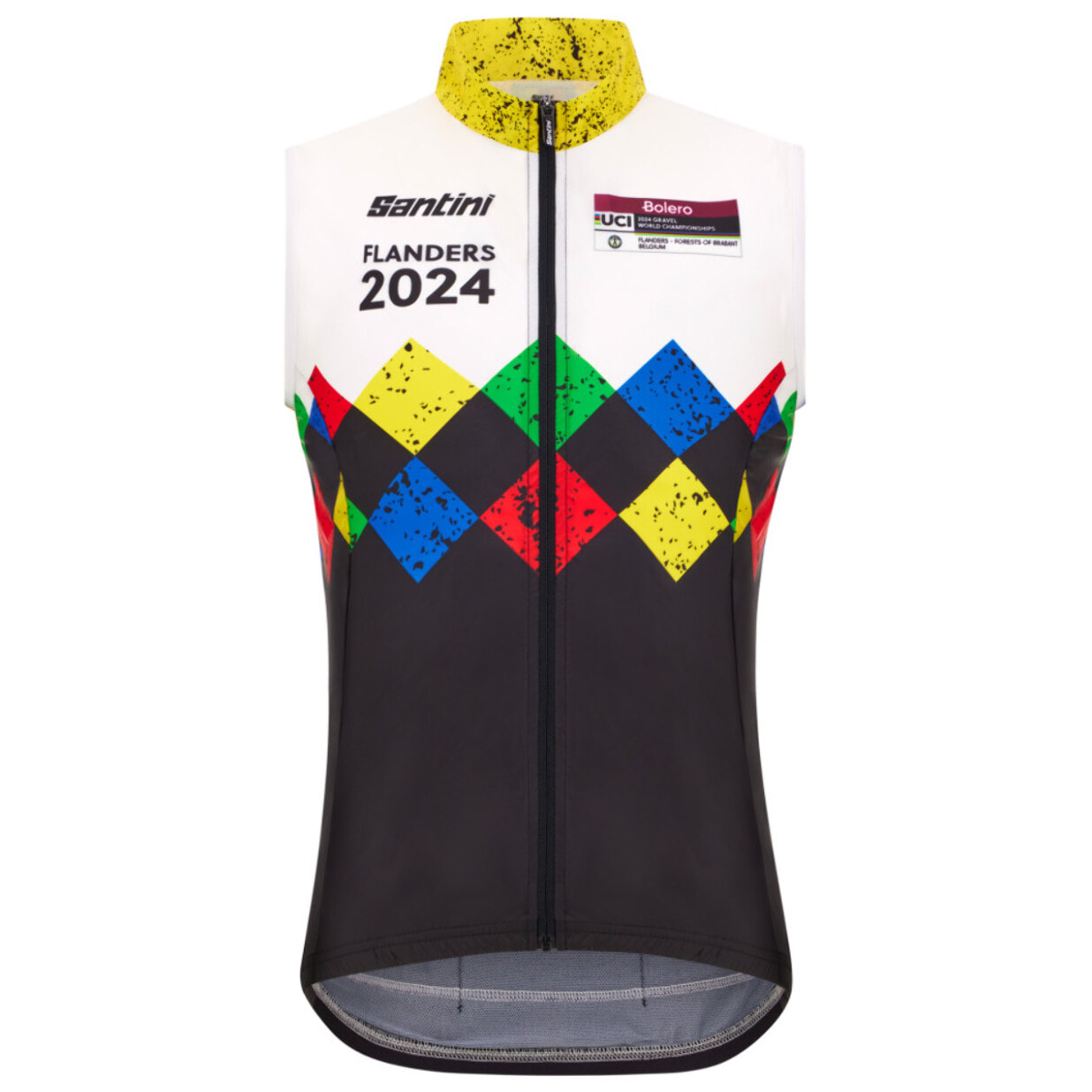 2024 Uci Gravel World Championships - Gilet Coupe Vent Leuven - Noir - Homme