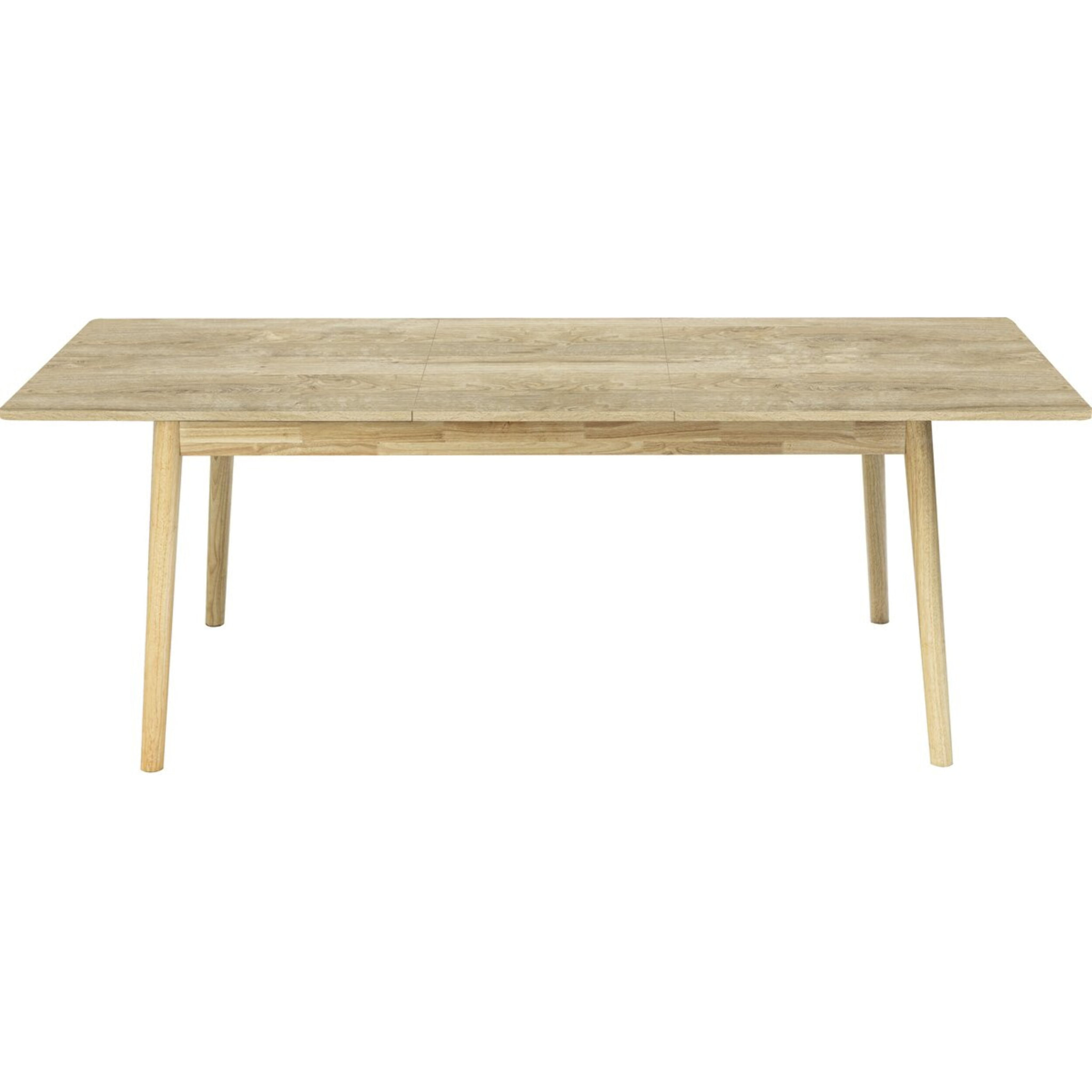 Table repas extensible en bois 160/210 cm "Prisma" - 8 places - Beige