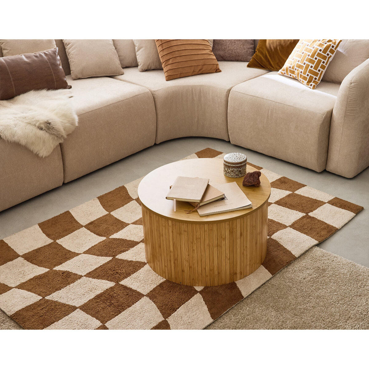 Ikare - module d'assise sans accoudoirs - en tissu - Beige