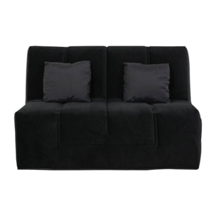 Banquette BZ HOUSTON 160x200, coton noir