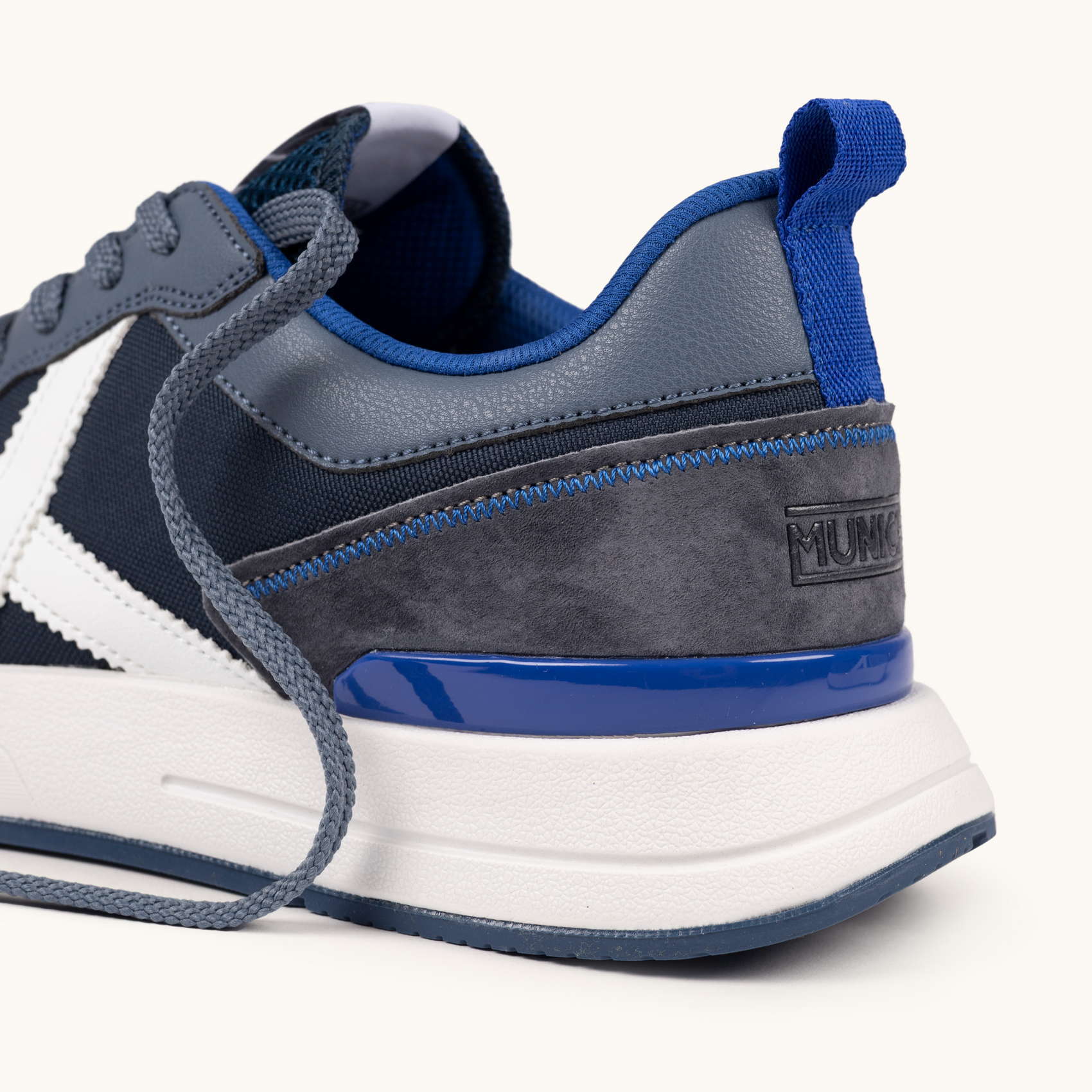 Sneakers de Diseño Urbano en Tonos Azules y Gris MUNICH SPEED 20