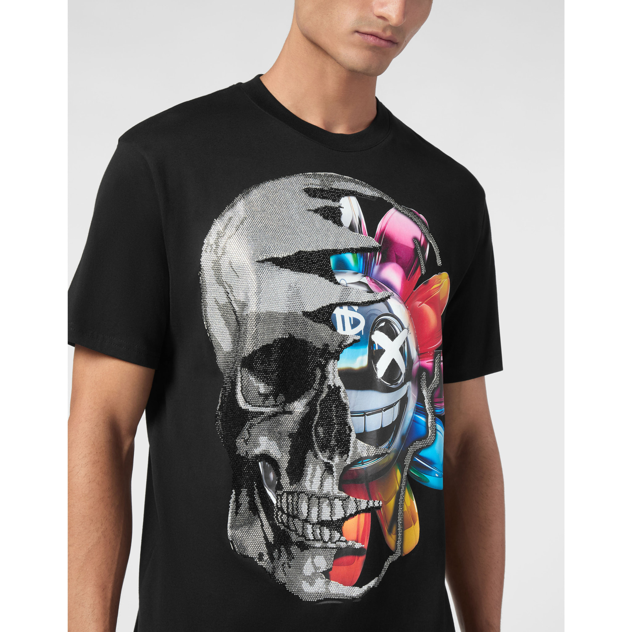 PHILIPP PLEIN T-Shirt Round Neck SMILE