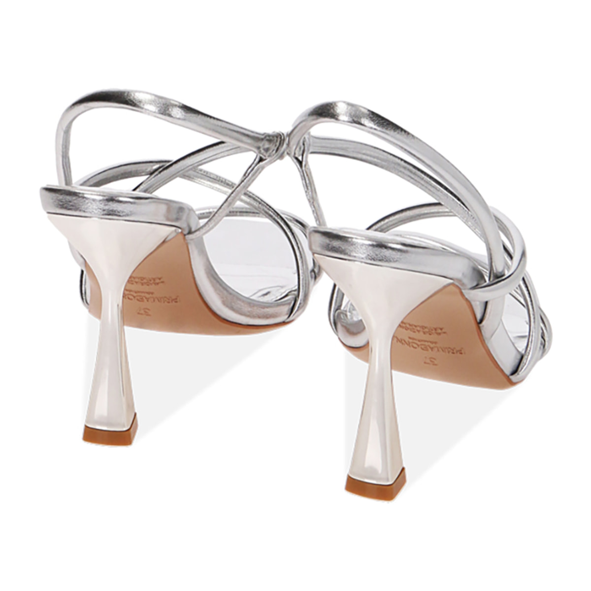 Sandali argento laminati