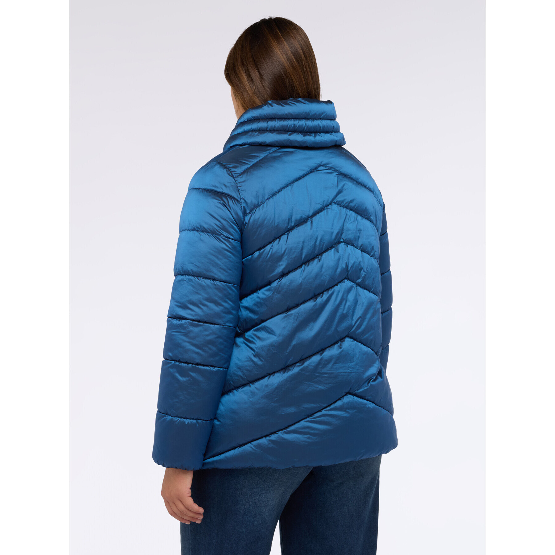 Fiorella Rubino - Plumífero con cuello alto - Azul