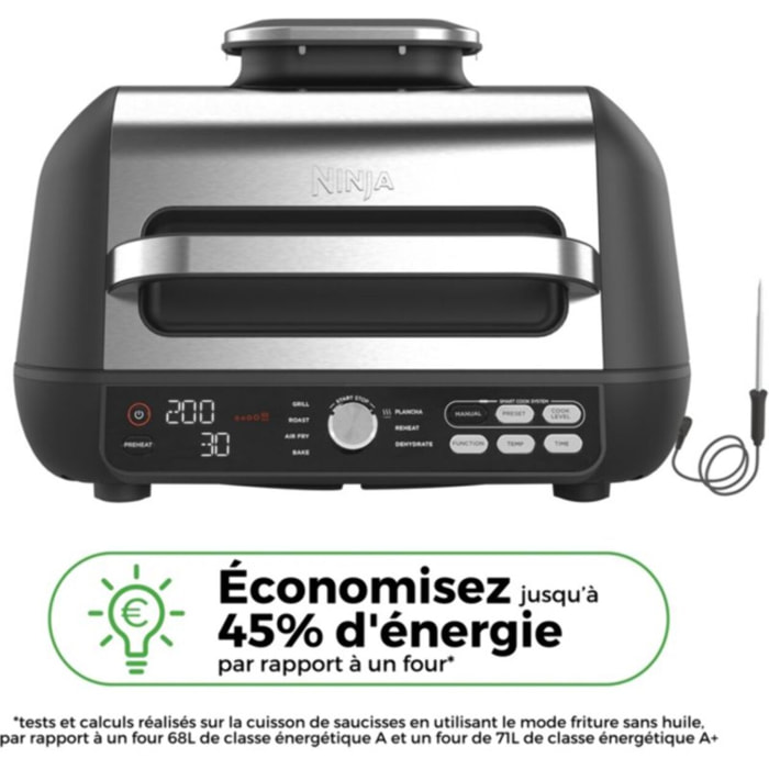 Grille-viande NINJA Foodi MAX PRO AG651EU noir gris à poser, 33x20 cm