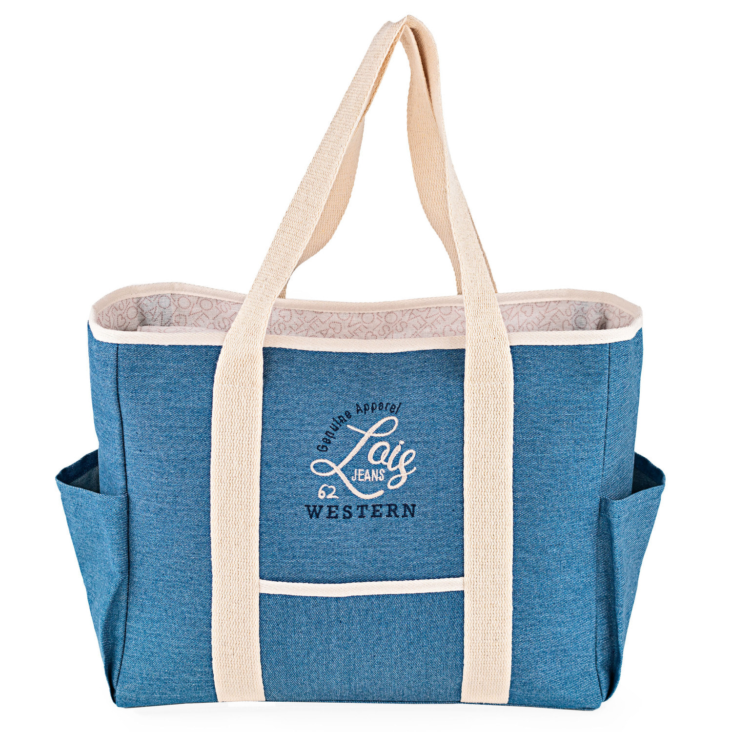 Bolso De Playa Lois Pfeiffer Azul Vaquero