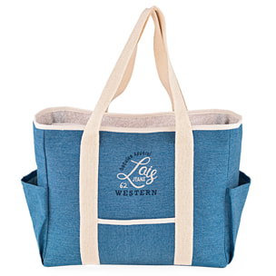 Bolso De Playa Lois Pfeiffer Azul Vaquero