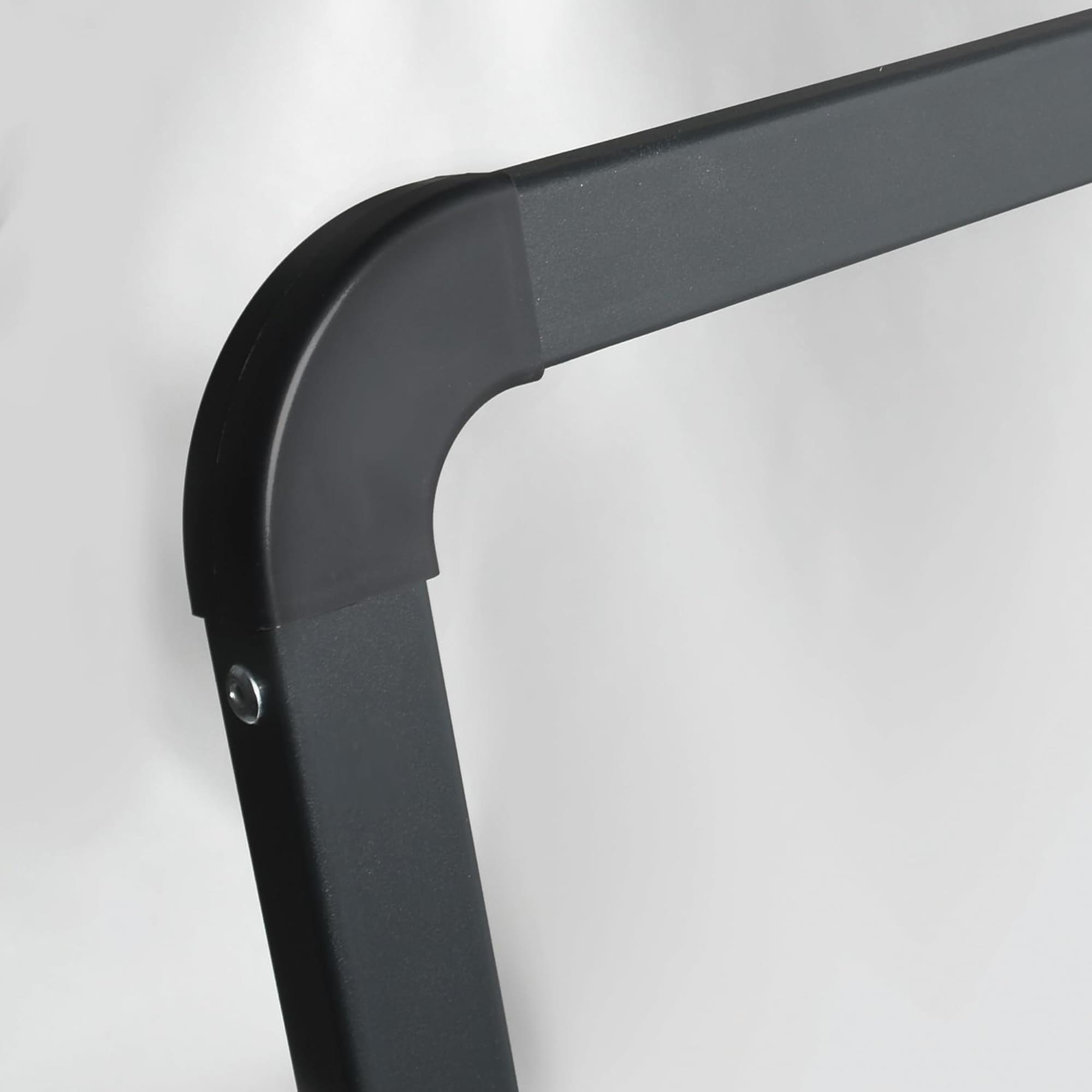 Escalera plegable con 3 escalones en Acero de color negro - Ligera y segura de 62x42,5x108cm