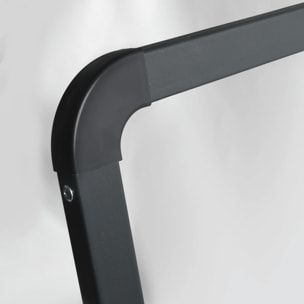 Escalera plegable con 3 escalones en Acero de color negro - Ligera y segura de 62x42,5x108cm