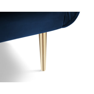 Fauteuil "Vienna" en velours bleu roi