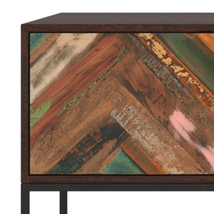Meuble TV en bois d'acacia et bois recyclé 145 cm - Krabi