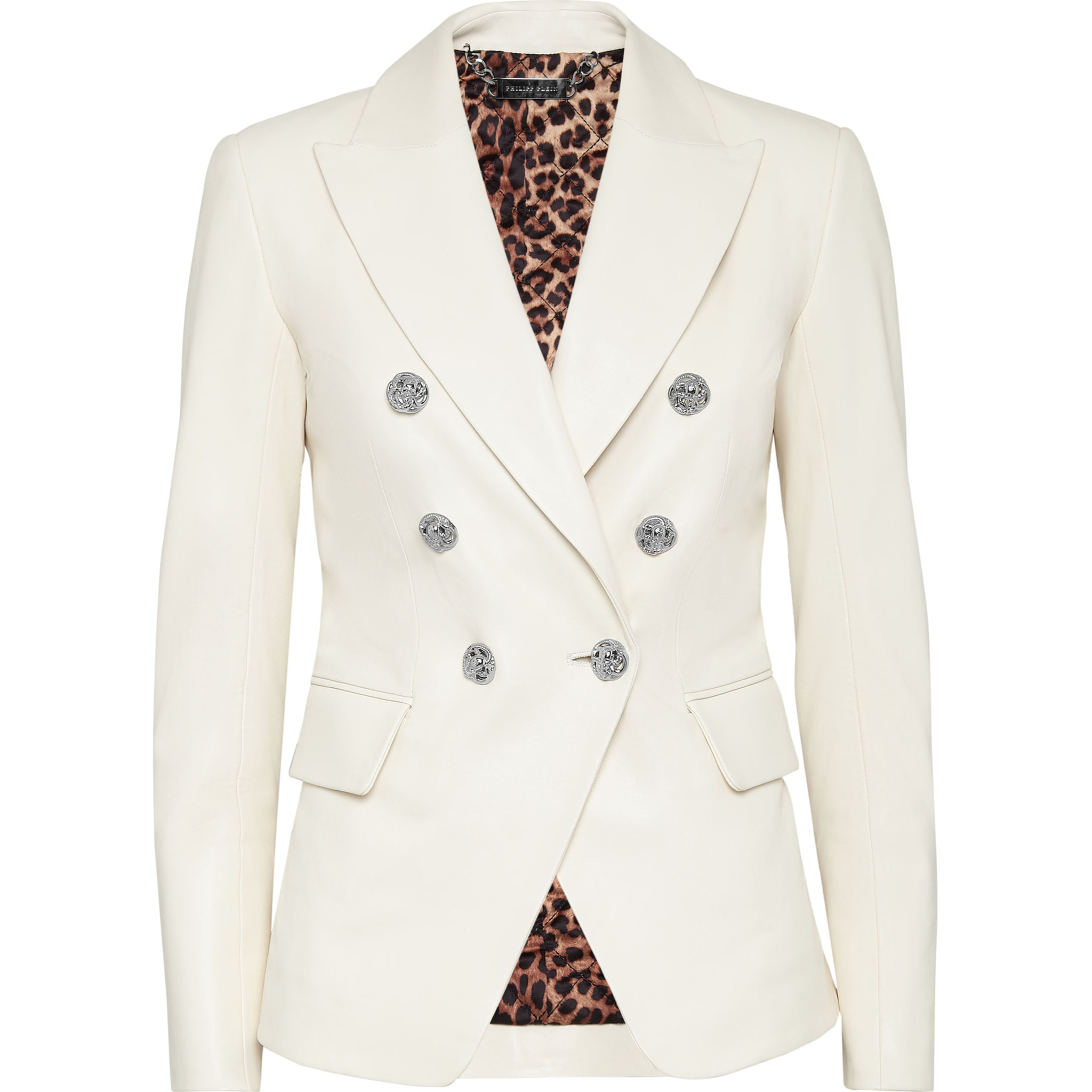 PHILIPP PLEIN Blazer de cuero ICONIC PLEIN