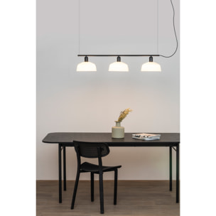 TATAWIN M Lampada sospensione lineare vetro bianca