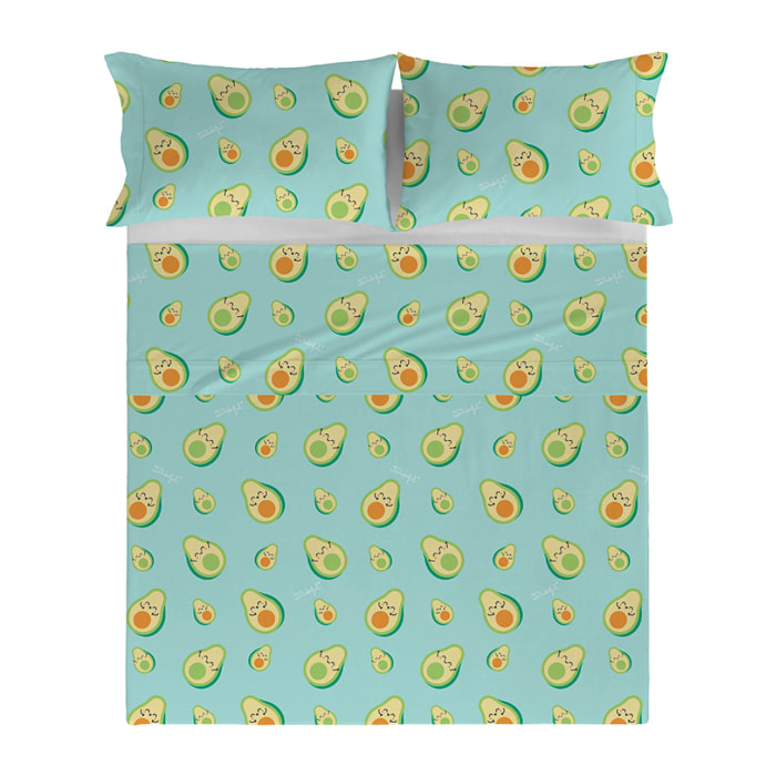 Sábana encimera Mr.Wonderful Aguacates - 100% algodón -