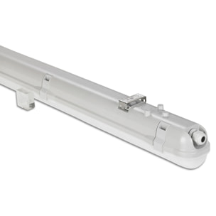 LEDS·C4 Plafon Ip65 Solid 1260Mm Led 17,5W 4000K Gris 1835Lm