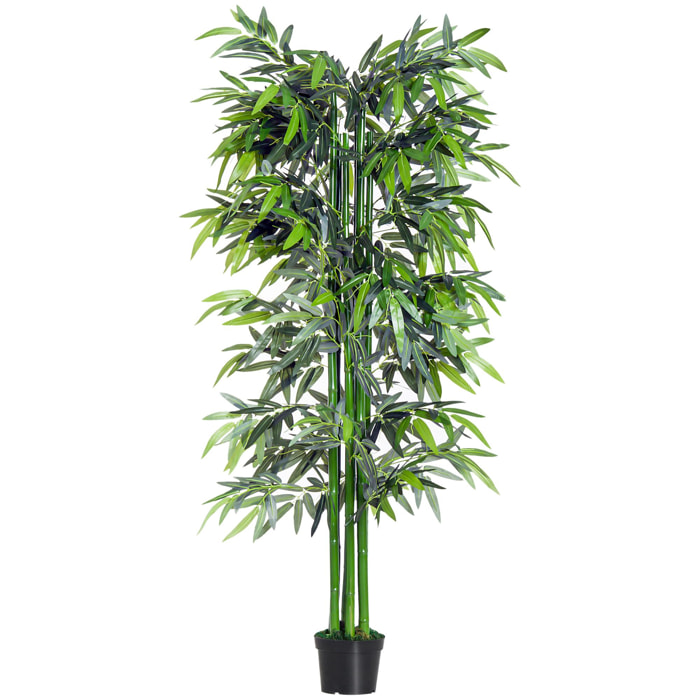 Bambú Artificial con Caña Naturale Planta Sintética 1.8m Verde