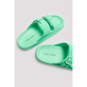 Infradito da spiaggia verdi con fibbie antiscivolo extra comfort