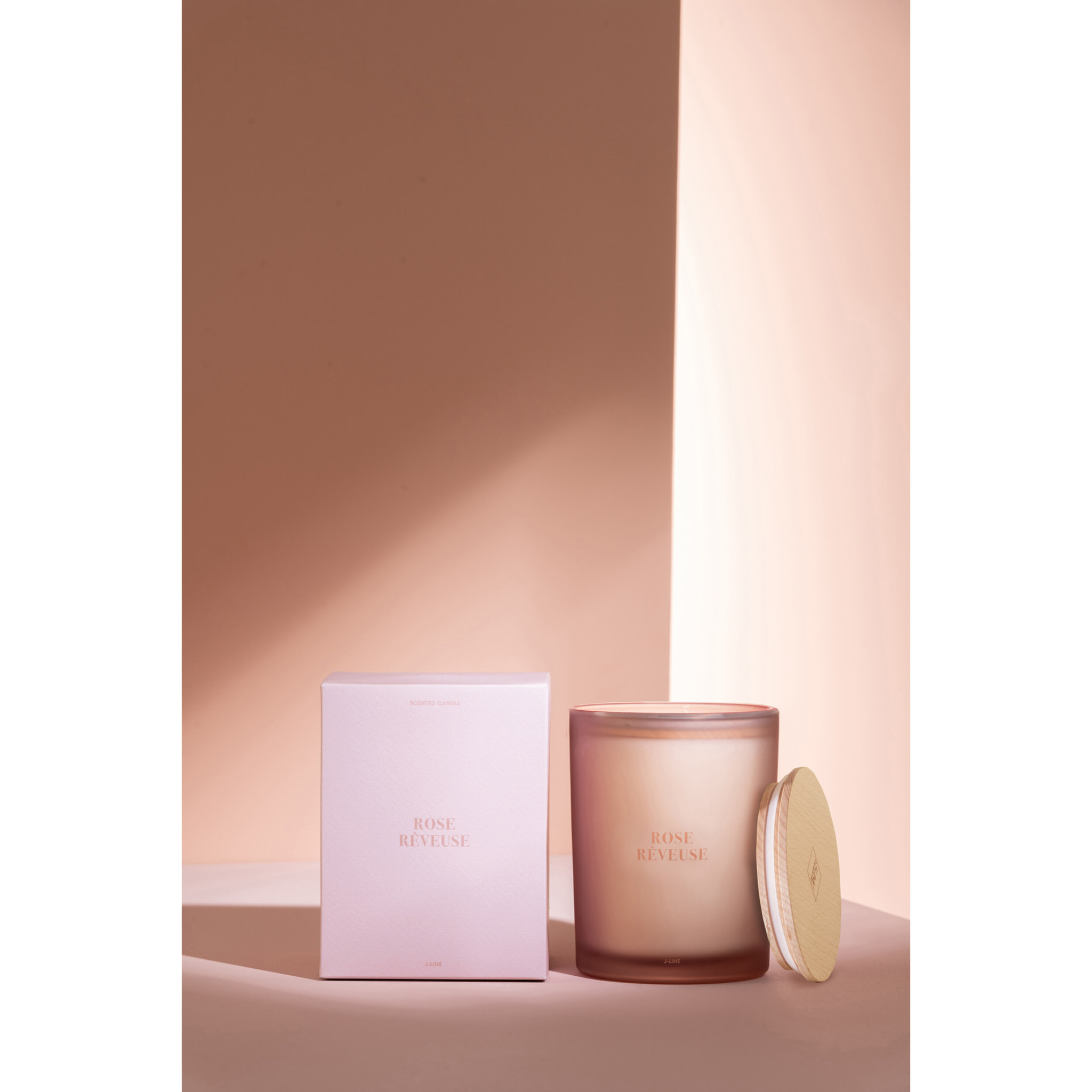 J-Line bougie parfumée Accords Essentiels - Rose Rêveuse - rose - 52H