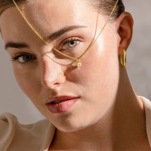 Pendientes acabado oro 18K