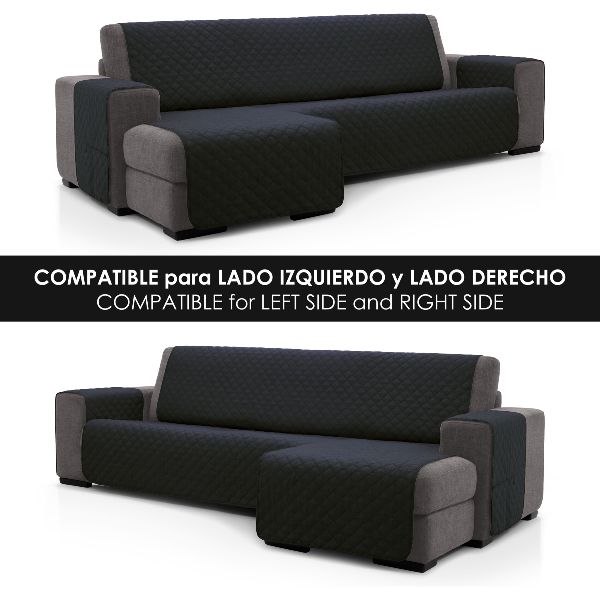 Cubre Sofá ACOLCHADO Chaise Longue modelo JENNY