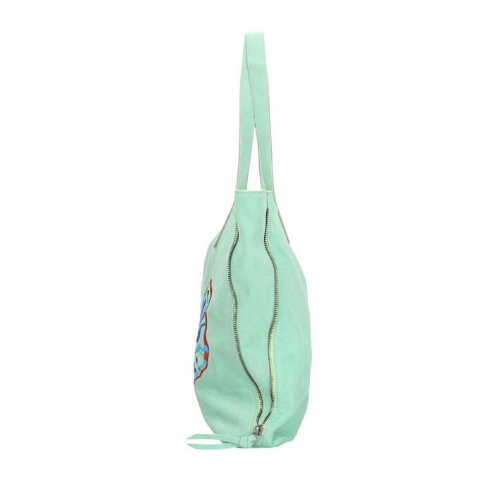 Borsa a spalla da donna - Modello Papillon - Vera pelle - 35.0 x 33.0 x 7.0 cm