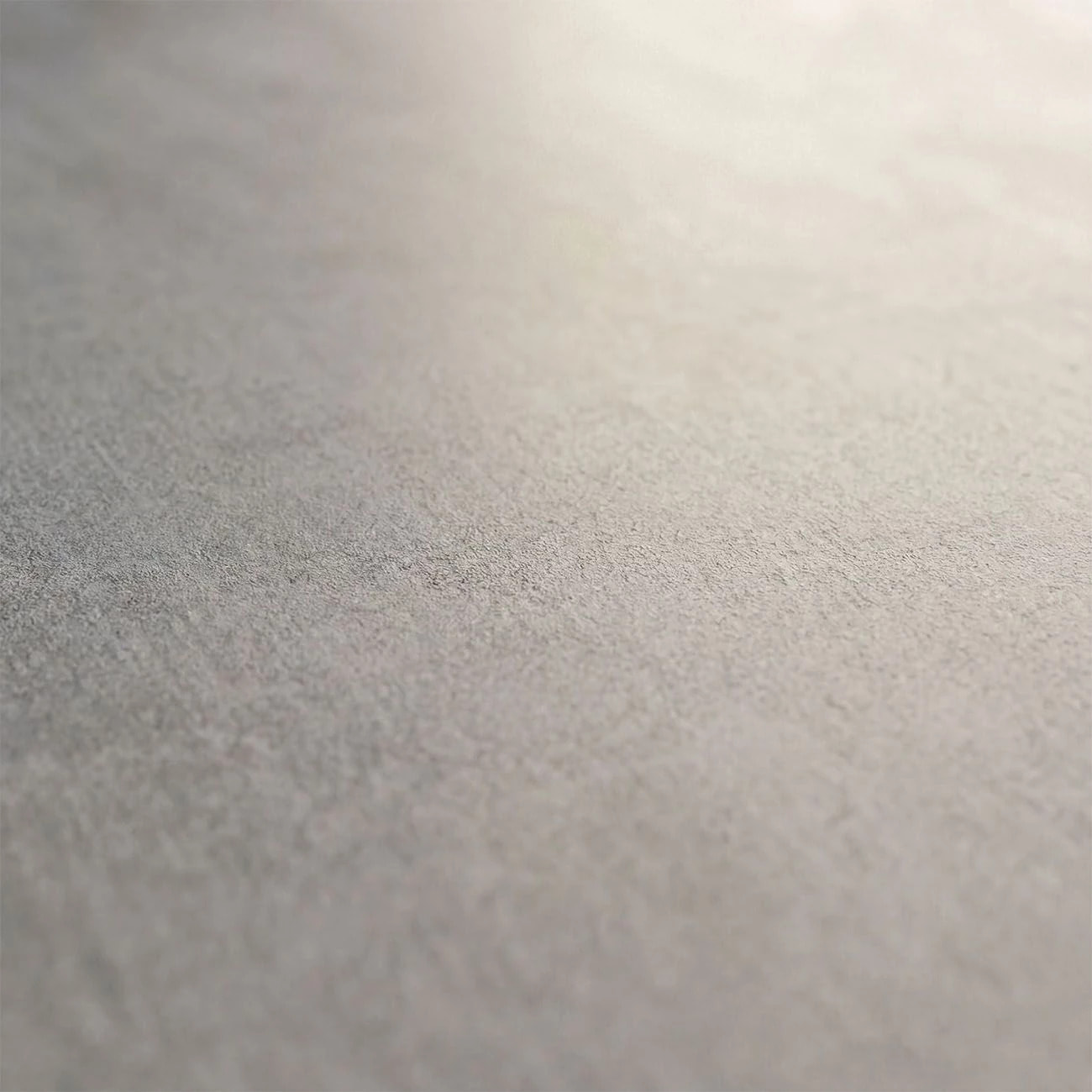 Salón con mueble de TV y estantería en gris cemento y efecto microcemento beige 200 cm Arlet Gris Cemento - Microcemento Beige