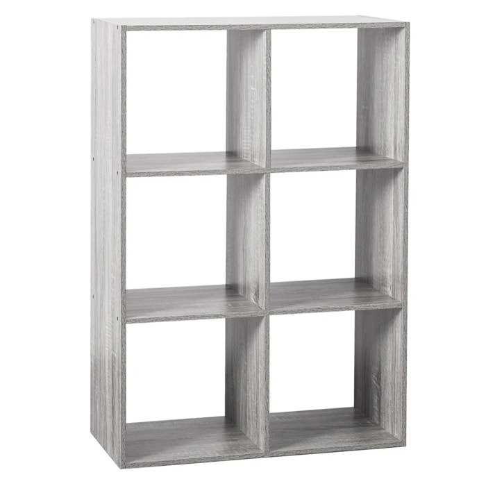 Étagère 6 cases "Mix N' Modul" effet chêne gris