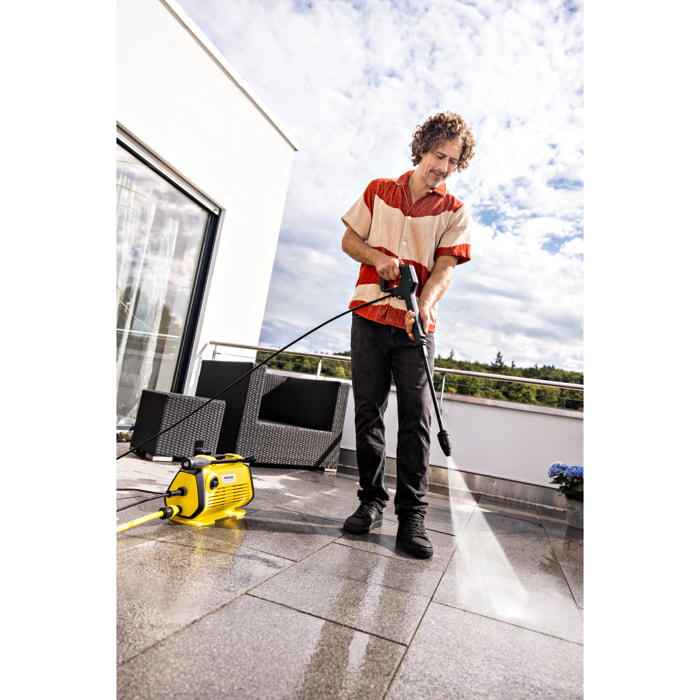 Nettoyeur haute pression Karcher K 3 Horizontal Plus Home - Pression 120 bar- Débit 380 l/h- Kit Home inclus