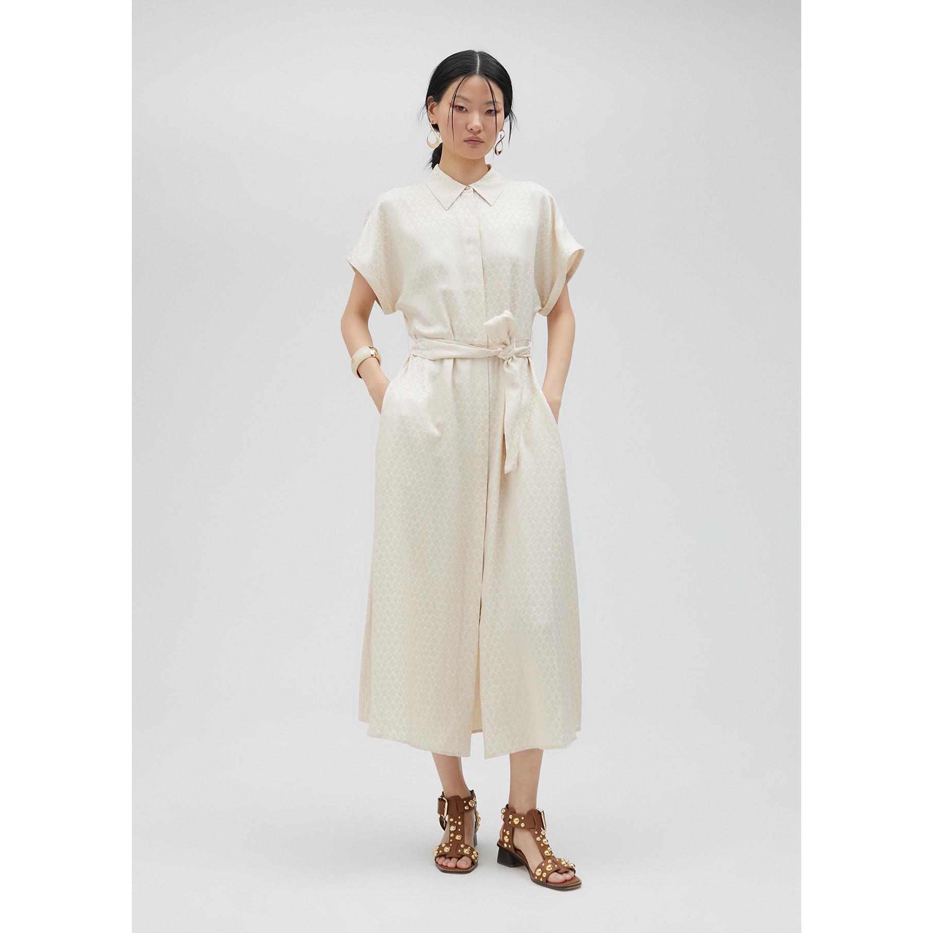 Vestito chemisier satinato