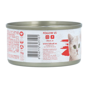 Kit Cat Lata Gravy - Pollo & Bonito Skipjack 70 g Comida húmeda para gatos en salsa